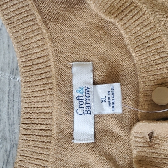 NWT Croft & Barrow Extra Soft Cardigan Sz XL - Picture 3 of 4